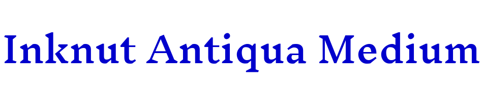 Inknut Antiqua Medium font